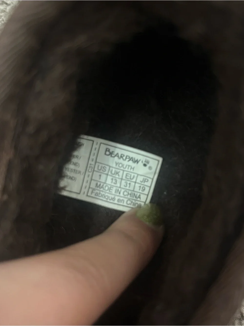 Bearpaw Girls’ Slip-On Suede Moccasin Slippers in Dark Brown